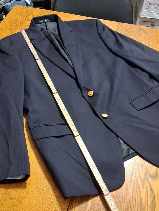 Lauren Ralph Lauren Other - LAUREN RALPH LAUREN Mens BLAZER  42 BLACK Used 2 GOLD BUTTONS Coat